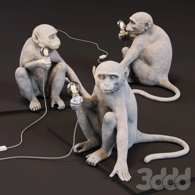 The Monkey Lamp Sitting Version